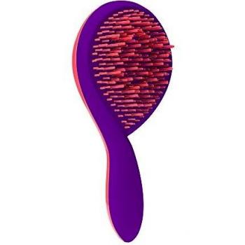 Michel Mercier Cepillo para desenredar, para cabello normal, diseño, rosa mango/naranja/verde cerdas