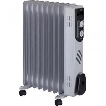 Jata R109 Radiador de Aceite con 9 Elementos caloríficos, 2000 W, Acero Inoxidable, Blanco