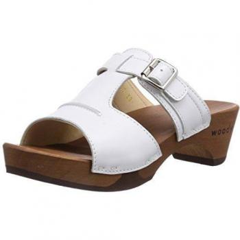 Woody Kerstin - Zuecos para mujer, color weiß