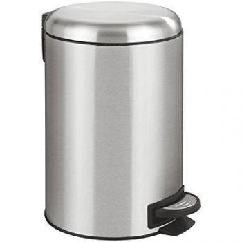 wenko Papelera Con Pedal De Acero LemanNegro12 L
