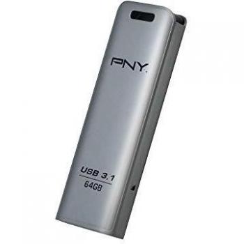 PNY Elite Steel Memoria USB 3.1 64GB - Acabado en Metal