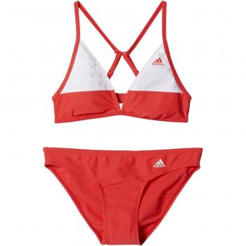 adidas Ess 3S HN Bik - Bañador para mujer, color rojo / blanco , talla 38