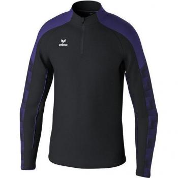Erima Evo Star Junior Half Zip Training Sweatshirt - Black / Ultra Violet 128 cm