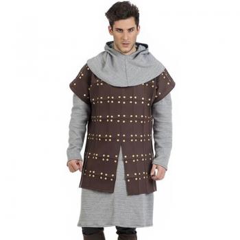 Disfraz de Caballero Medieval en Color Marrón para Hombres