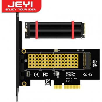Adaptador JEYI M.2 PCIe a NVMe con disipador de calor de aluminio, 64Gbps Gen4 PCIe 4.0
