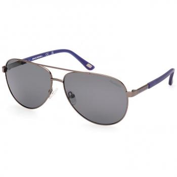 Skechers SE6365 Men's Polarized Sunglasses - Matte Gunmetal / Smoke