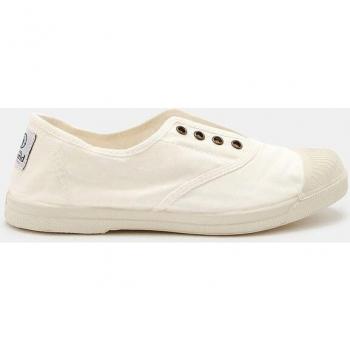 Natural World 102 Zapatilla de Lona para Mujer Color Blanco Talla 38 con Cierre Elástico Sin Cordones