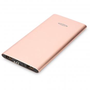 ednet Slim Line Aluminio Power Bank 5000 mAh Rose Oro