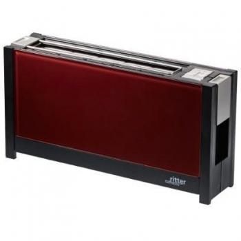 Tostadora Ritter Volcano 5 - 2 rebanadas, 950 W, color rojo con frente de vidrio