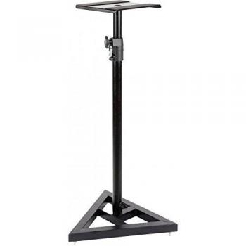 Soporte Triangular Regulable para Monitores de Estudio Proel KP845 con Sistema de Seguridad Automático, Negro Mate