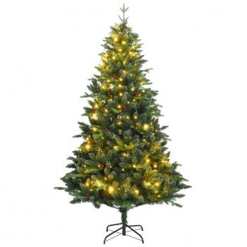 Artificial Hinged Christmas Tree 300 LEDs 180 cm
