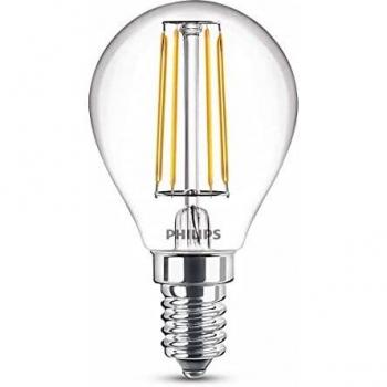 Bombilla LED Esférica Philips E14 4.3W 470Lm 2700K Luz Cálida
