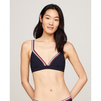 Tommy Hilfiger - Top bikini triángulo liso con logo Uw0uw05290