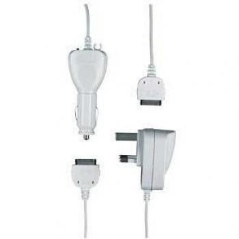 GENERICO - Cable cargador multifuncion 4 en 1 usb micro usb iphone 5s / 4s samsung s5 azul