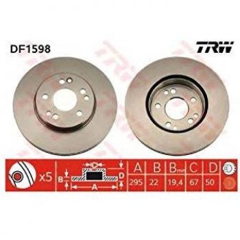 TRW Automotive AfterMarket DF1598 Brake Disc