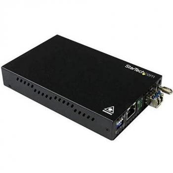 StarTech.com LC SM Fiber Media Converter for Gigabit Network - 20km Range with SFP Transceiver (ET91000SM20)