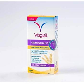 Vagisil Daily 2-in-1 Cream with Prebiotic Oatmeal for Sensitive Skin, 15g