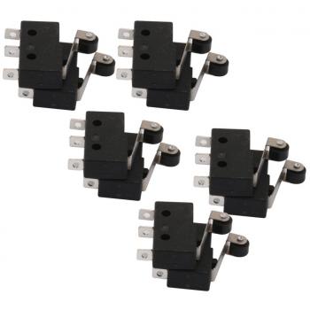 10pcs Tacto Interruptor Kw11-3z 250v 5a Micro Manejar Ronda Palanca De Rodillo 3 Pines