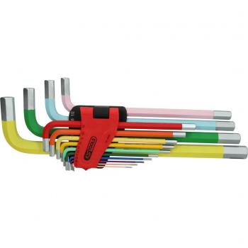Juego de llaves acodadas extralargas KS TOOLS 559466 y Juego de atornilladores acodados KS TOOLS 151.4650