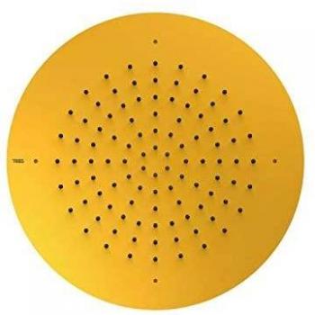 Rociador de Ducha Empotrado a Techo Anticalcáreo Color Oro 24K Ø 380 mm - TRES 134940OR