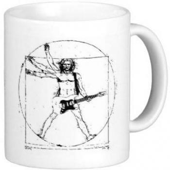 'Touchlines - Da Vinci Guitar Café Taza Mug, blanco, talla única