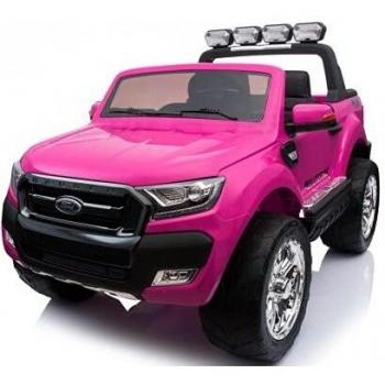 PEKECARS Ford Ranger Versión Superior con MP4 12V 2.4G Rosa
