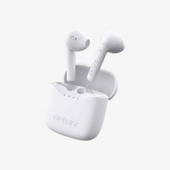 Audífonos Inalámbricos True Lite con Micrófono Integrado y Cancelación de Ruido, Bluetooth 5.3, Blanco