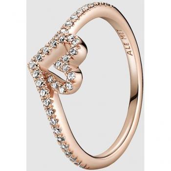 Anillo Pandora Rosé Corazón Espumoso Brillante 189302C01-52