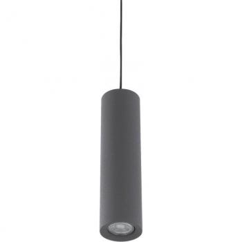 Lámpara colgante moderna gris azabache Italux Jet 1 luz LED GU10