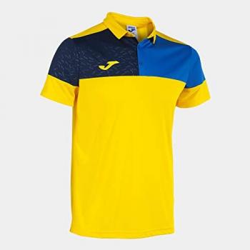 Polo Manga Corta Joma Crew V Hombre Amarillo Royal