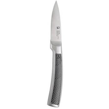 Juego de 2 sartenes de aluminio prensado para inducción Wok y Grill San Ignacio + Cuchillo pelador de 8.75 cm en acero inoxidable Lirio