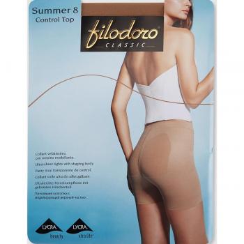 Filodoro Panty Reductor de Verano 8 Deniers para Mujer con Control Superior