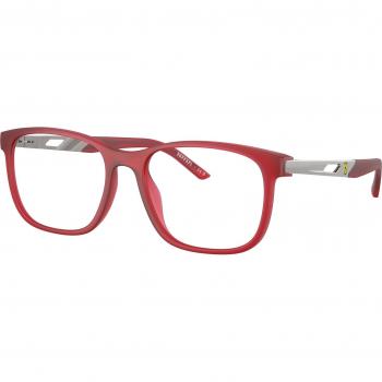 Scuderia Ferrari FZ8011U Col. 519 Unisex Pillow Rosso Eyewear - Red Optical Glasses, Size: 53 MM