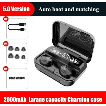Auriculares Inalámbricos Aismart V5.0 TWS con Micrófono, Deportivos, Resistentes al Agua y Batería de 2200mAh para Android