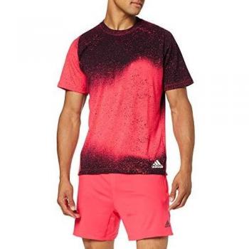 adidas Freelift_Sport Spray Graphic T-Shirt, Hombre, Shock Red/Legend Ink, M