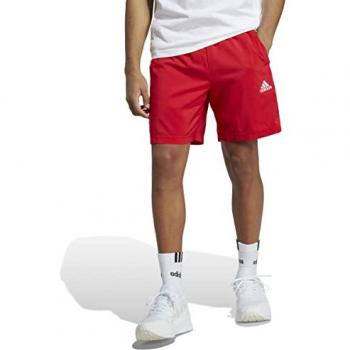 adidas Men's AEROREADY Essentials Chelsea 3-Stripes Shorts, Better Scarlet/White, M