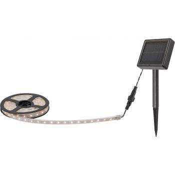 Lámpara Solar LED Ansoo para Jardín, Tira de 300 cm, IP44, 0,26W, Luz Blanca Cálida 3000K