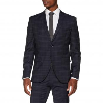 SELECTED HOMME Slhslim-mylocreed Navy Check BLZ B Noos, Chaqueta de Traje para Hombre, Blazer, 52