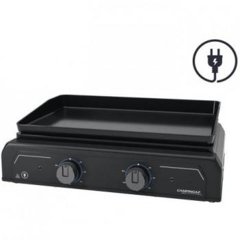 Plancha Eléctrica Campingaz ELECTRIC 2 XD - 3500W - Con Témoin de Calor LED y Superficie de Hierro Fundido Emaillada