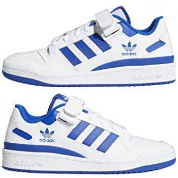 Adidas Forum Low Men’s Sneakers - Classic White/Royal Blue, Durable Design