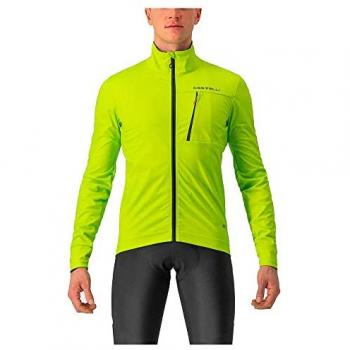 Chaqueta Castelli Go GORE-TEX INFINIUM™ verde lima eléctrico negro - XXL
