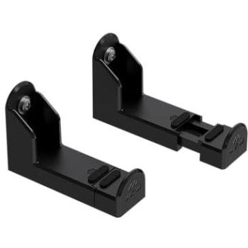Soporte de Pared Universale para Barra de Sonido Meliconi 480530, Capacidad 10 kg, Ajustable en Profundidad, Plástico Negro