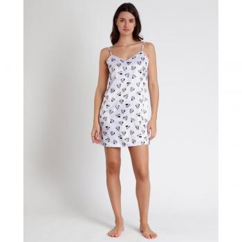Camisón de mujer de tirantes de satén corto Disney