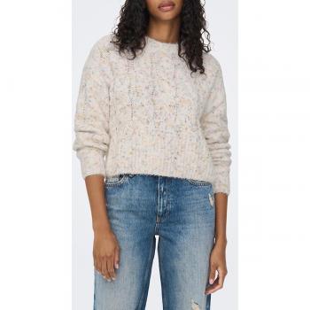 Jersey Only Tia Jaspeado para Mujer Blanco