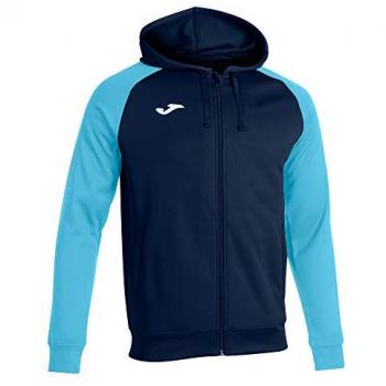 Chaqueta con capucha Joma Academy IV hombre marino turquesa flúor, modelo 101967, talla XL, confortable