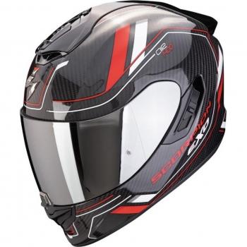 Scorpion Casco Integral Exo-1400 Evo II Carbon Air Mirage - Negro Blanco Rojo (2XL)