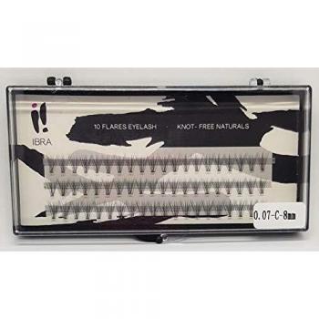 Pestañas super naturals sin nudos, 0,07-C-8 mm, maquillaje IBRA