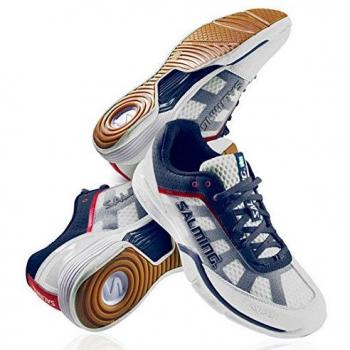 SALMING Viper 2.0 Zapatilla Indoor Caballero, Blanco, 41⅓