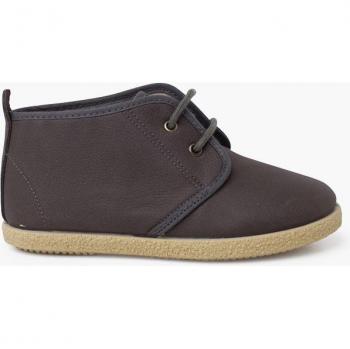 Botas de niños de cuero vegano con cordones