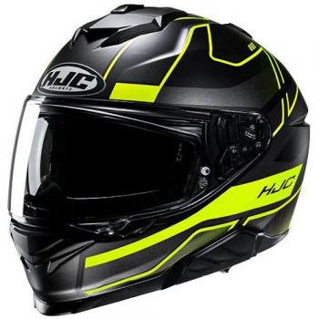 Casco Integral HJC i71 Iorix Negro Amarillo Talla XS